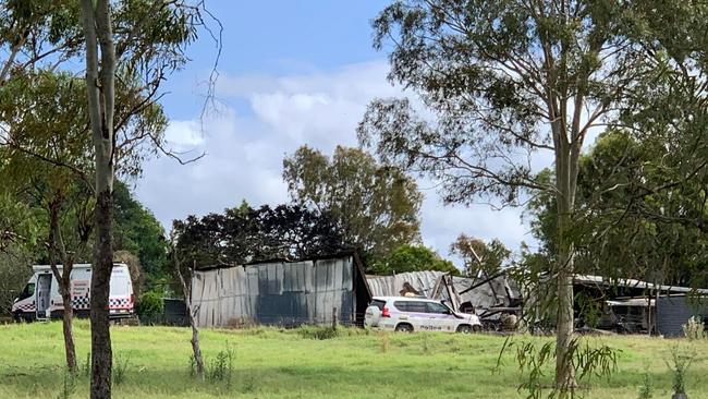 Police are combing the scene of a fire where two bodies were tragically discovered.