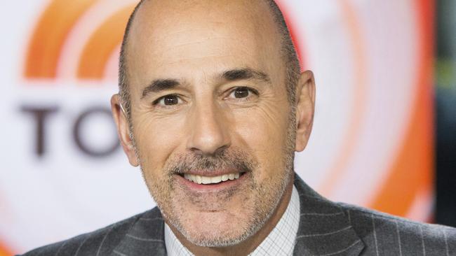 This Nov. 8, 2017 photo released by NBC shows Matt Lauer on the set of the "Today" show in New York. NBC News fired the longtime host for "inappropriate sexual behavior." Lauer's co-host Savannah Guthrie made the announcement at the top of Wednesday's "Today" show.  (Nathan Congleton/NBC via AP)