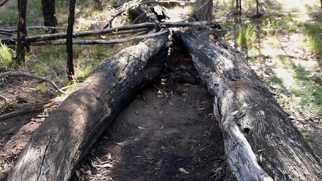 The scene where Karen’s badly decomposed body has been found in the Macedon Regional Park. 