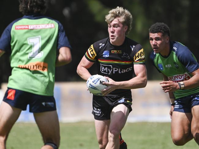 CANBERRA, AUSTRALIA, NewsWire Photos. MARCH 9, 2024: UNE Harold Matthews Cup - NSWRL Junior Reps Round Six Canberra Raiders vs Penrith Panthers at Raiders Belconnen in Canberra. Picture: NCA NewsWire / Martin Ollman