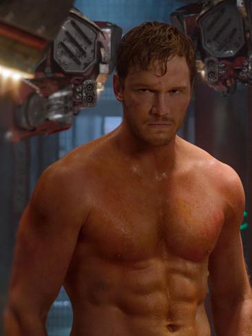 2014 - Chris Pratt in a scene from Guardians Of The Galaxy. Picture: Marvel