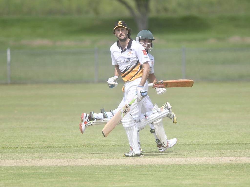 Action in LCCA first grade between Harwood and Yamba at Barry Watts Oval.