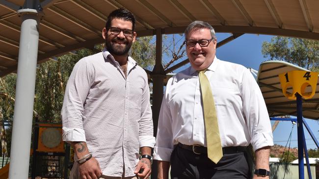 Deputy Mayor Matt Paterson and Mayor Damien Ryan. Picture: Anthony Geppa