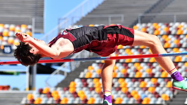 Ethan GRATION Australian All Schools track and field championships in Brisbane. Saturday December 7, 2024. Picture John Gass