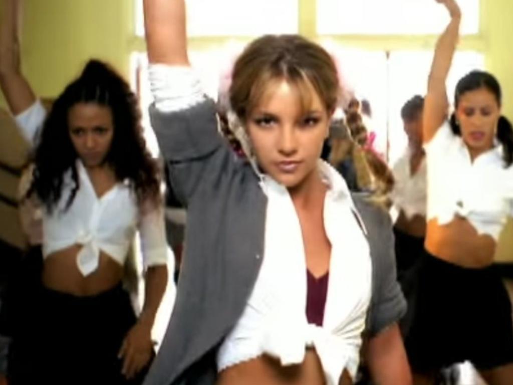 Britney Spears in her Hit me Baby One More Time video. Picture: Supplied