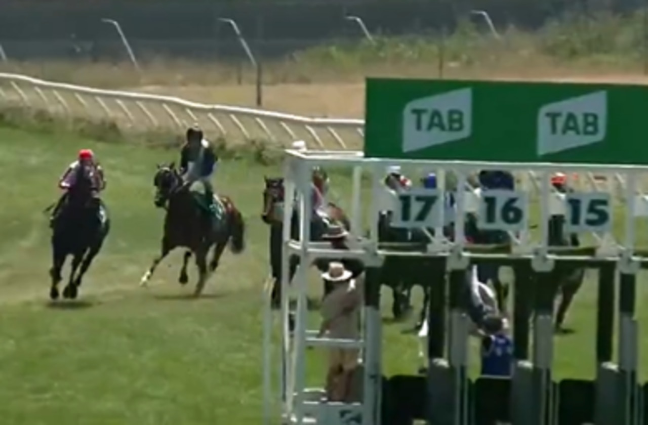 Opening race at Werribee abandoned after the barriers couldn’t be removed from track