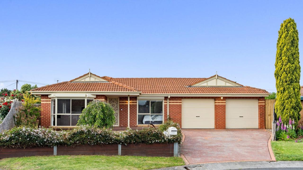 This four-bedroom house at 23 Euphoria St, Craigieburn is on the market for $690,000 to $730,000.