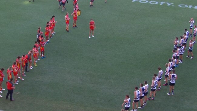 Brilliant scenes here from Geelong. Photo: Fox Sports