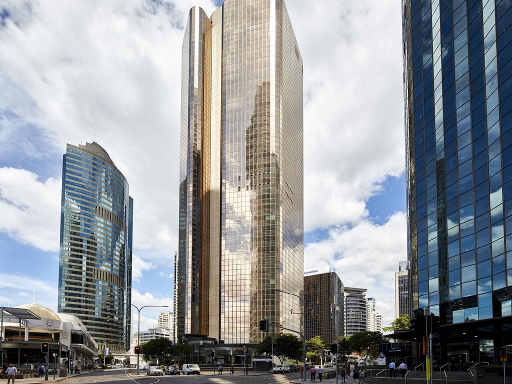 The Gold Tower at 10 Eagle Street in the Brisbane CBD.