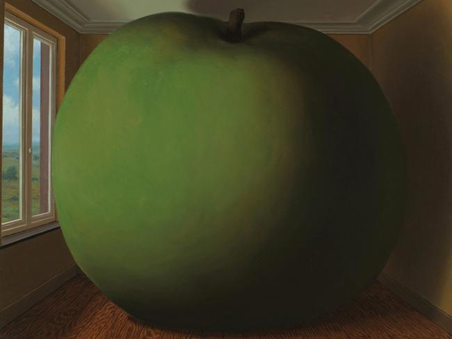 René Magritte’s <i>The listening room</i> (<i>La Chambre d’Ecoute, </i>1952)<i>.</i> The Menil Collection, Houston, gift of Fariha Friedrich, 1991-53. Picture: Adam Baker