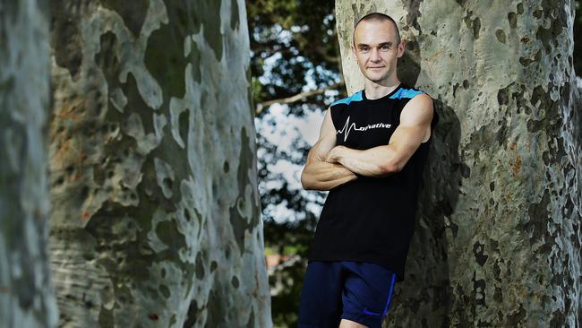 Willoughby resident Christian Warren, 40, is taking part in this year's Anzac Day Challenge - a gruelling 100km marathon from Manly Dam to St Ives Showground. Picture: Braden Fastier