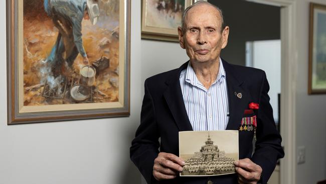 World War II veteran Russ Gibbins has strong memories of his war service. Picture: Supplied.