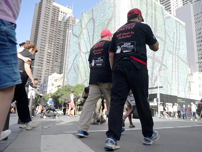 SYDNEY, AUSTRALIA - NewsWire Photos,May 1 2022: The average Australian worker has been cheated out of $10,000 over the past decade because wages havenÃt kept up with productivity gains, a new report argues. The Australian Council of Trade Unions laid the blame at the CoalitionÃs feet in the blistering new report, titled ÃMorrison missing in action on wagesÃ. It said workers had become 10.3 per cent more productive during the CoalitionÃs time in government, churning out goods and services at a faster rate than before.Picture: NCA NewsWire / Jeremy Piper