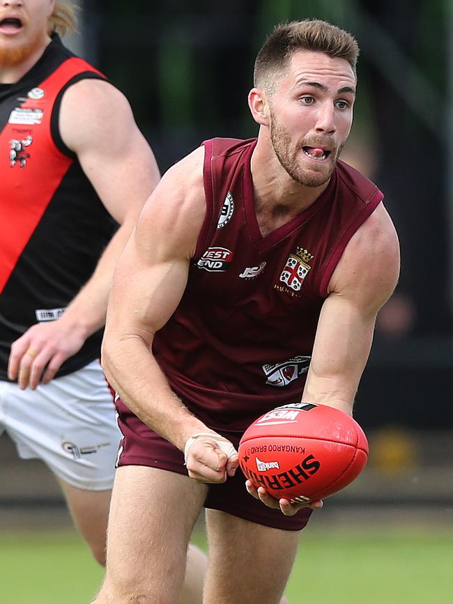 Premiership player Brock Castree has returned to the Old Reds. Picture: Stephen Laffer