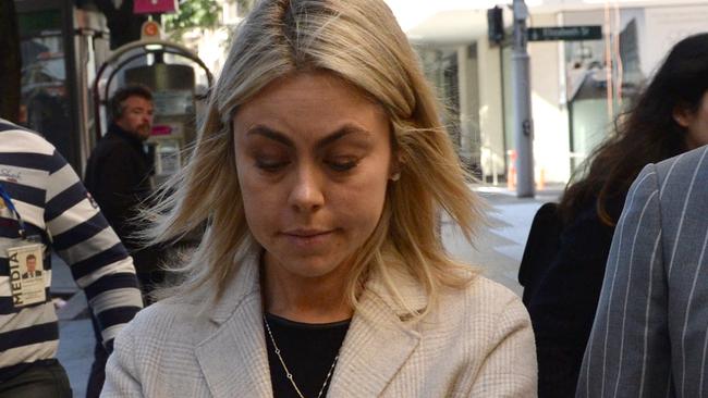 Annabel Walker, 32, pictured leaving Downing Centre last month. Picture: NCA NewsWire / Jeremy Piper