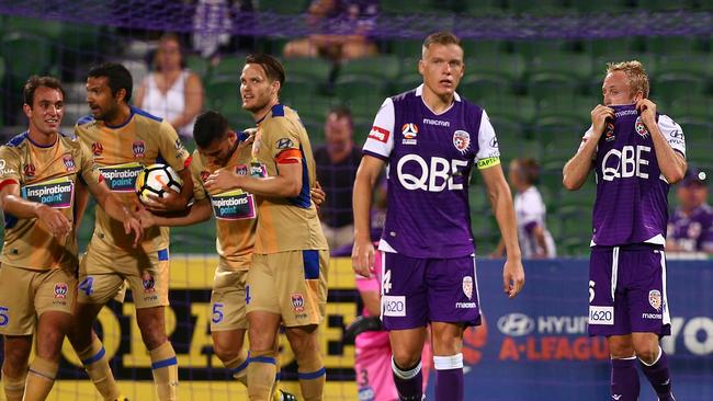 Newcastle somehow climbed off the canvas to deliver a knockout blow to Perth.