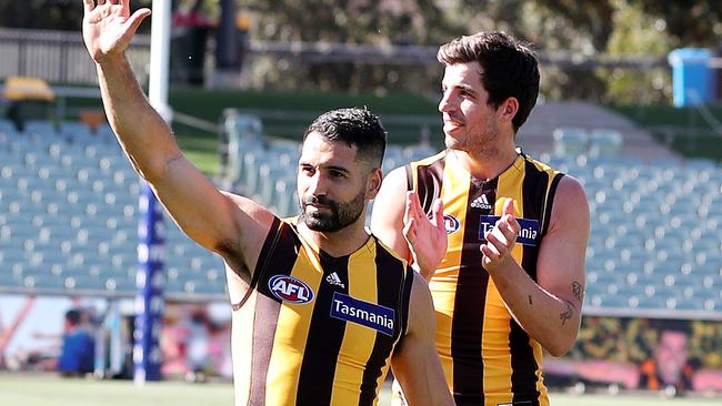 Puopolo during his final season with the Hawks. Picture: Sarah Reed