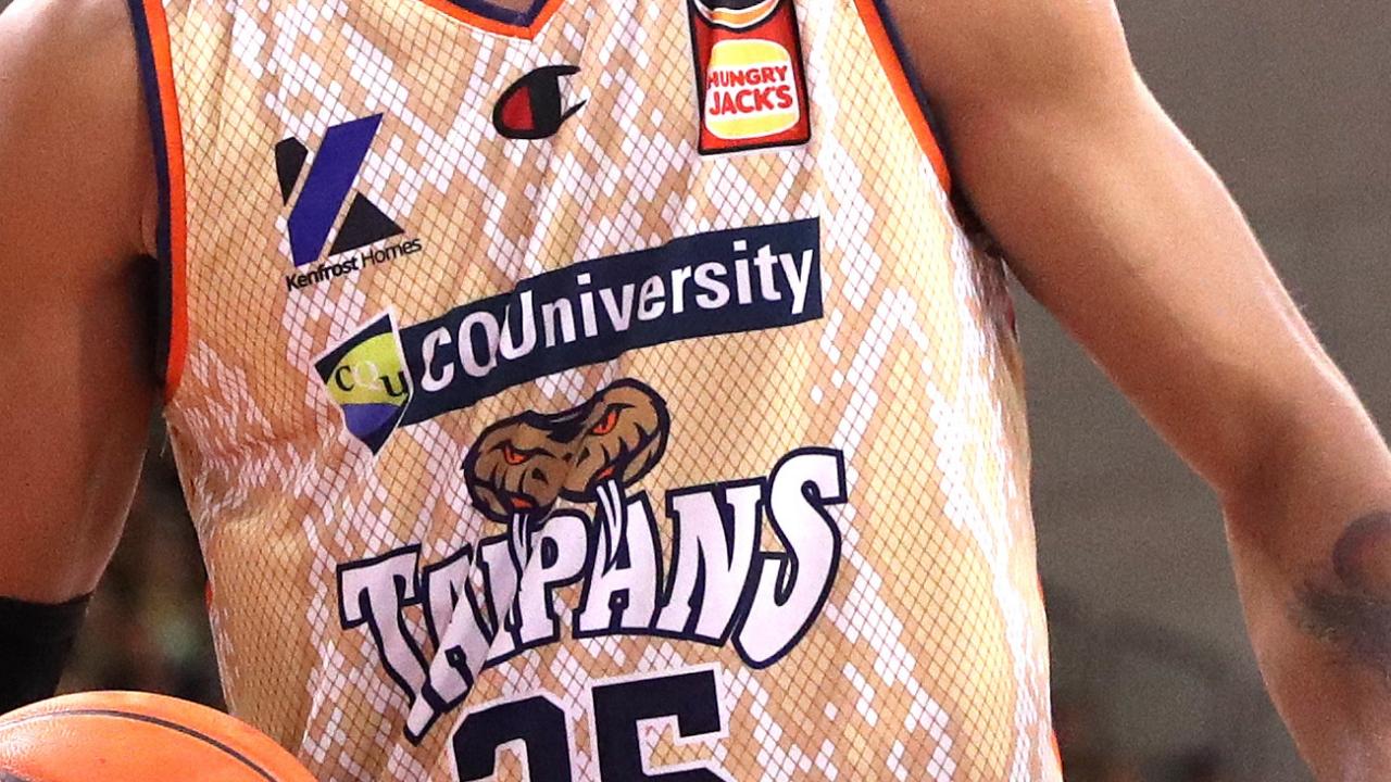 MELBOURNE, AUSTRALIA - JANUARY 25: Keanu Pinder of the Taipans looks on during the round 17 NBL match between South East Melbourne Phoenix and Cairns Taipans at State Basketball Centre, on January 25, 2023, in Melbourne, Australia. (Photo by Kelly Defina/Getty Images)