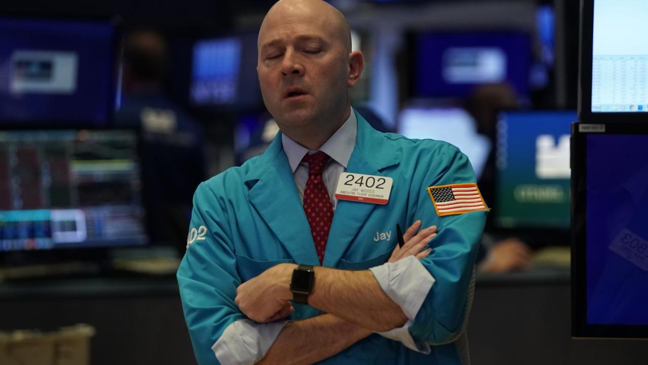 Wall Street recorded its worst point drop in history overnight. Picture: Timothy A Clary / AFP