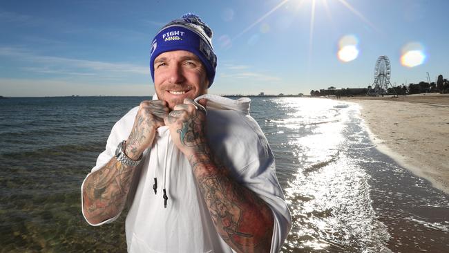 Dane Swan will be the first to take the plunge the Big Freeze at the ‘G. Picture: Alex Coppel