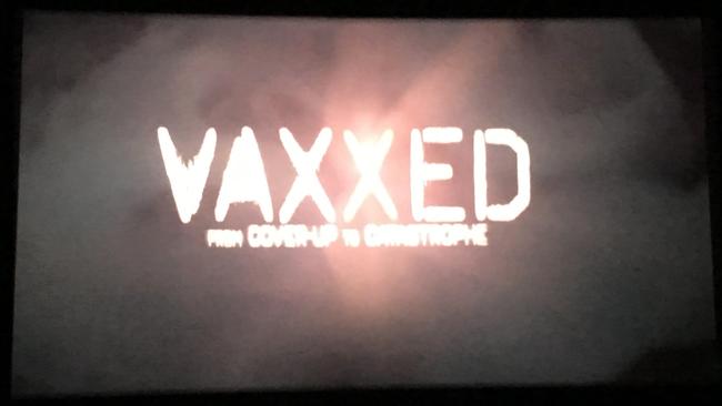 Inside a screening of Vaxxed: From Cover-Up to Catastrophe at Village Crown.