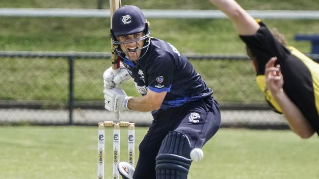 Premier Cricket: Prahran v Richmond. Prahran batsman James Billington. Picture: Valeriu Campan