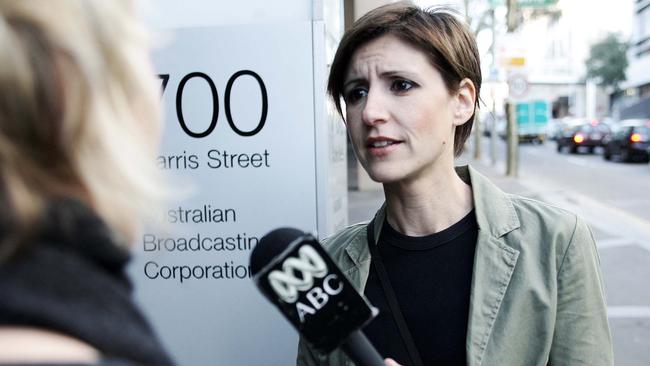 Journalist Emma Alberici at the ABC Radio studios in Ultimo, Sydney. Alberici is the first female correspondent with young children to get a prestigious posting to Europe replacing Rafael Epstein.