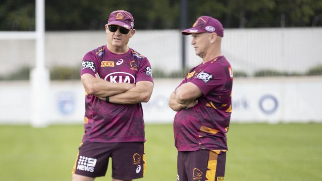 Broncos legends Kevin Walters (left) and Allan Langer. Picture: Supplied