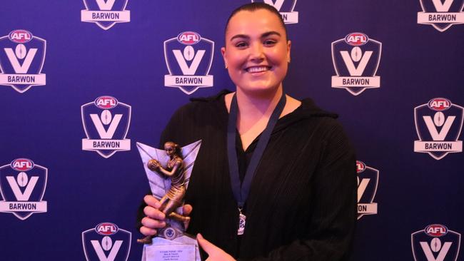 Ellen Doyle was joint winner of the Geelong A-grade netball best-and-fairest. Picture: AFL Barwon