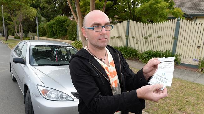 Frankston resident Mark Clarebrough received a parking fine because his council-issued pa