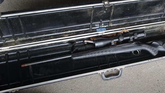 Seven firearms were found during the raids. Picture: Queensland Police Service