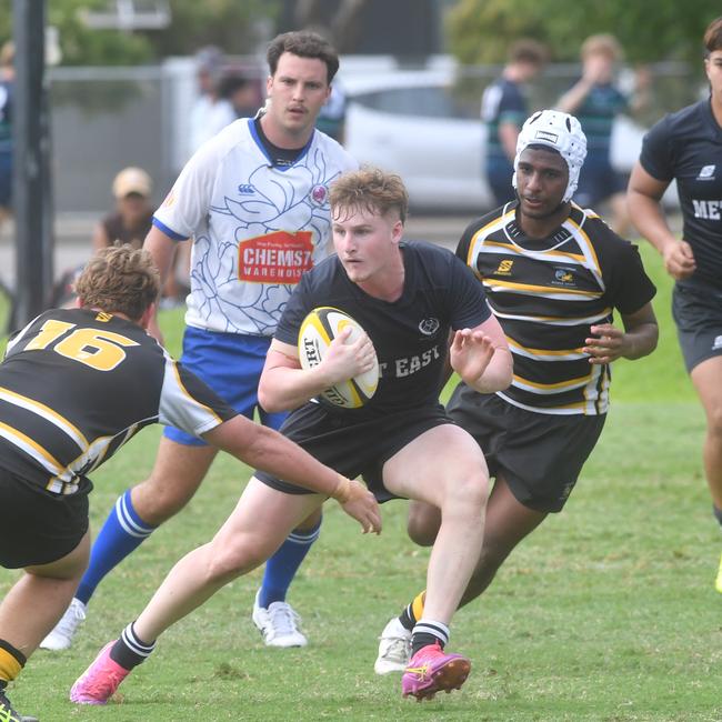 Quinn Timperon. QLD Rugby Union State Championships (17-18 years boys) at the Townsville Sports Precinct. Friday May 23. Metro East against Capricorn. Picture: Evan Morgan