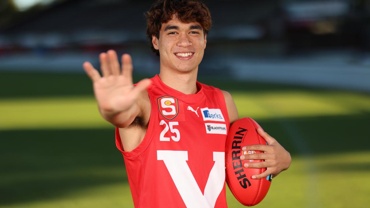 North Adelaide’s Evan Bradley. Picture: Cory Sutton/SANFL