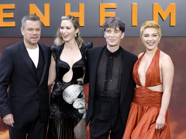 Some of Hollywood’s biggest names including Matt Damon, Emily Blunt, Cillian Murphy and Florence Pugh have gone on strike in solidarity with writers. Picture: Getty Images