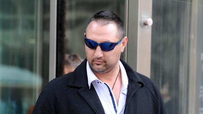 Skyrail supervisor Kory Oxley leaves the Melbourne County Court. Picture: Andrew Henshaw