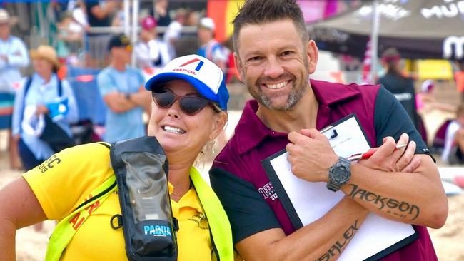 Life member and 2019 Surf Life Saving Australian volunteer of the year Craig Law (pictured with Amanda Massie) said Sunshine Beach Surf Life Saving Club punches well above its weight. Picture: Supplied