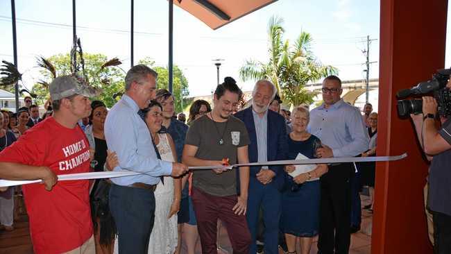 Cutting of the ribbon at the opening of Headspace Grafton on December 18, 2017. Picture: David Bancroft