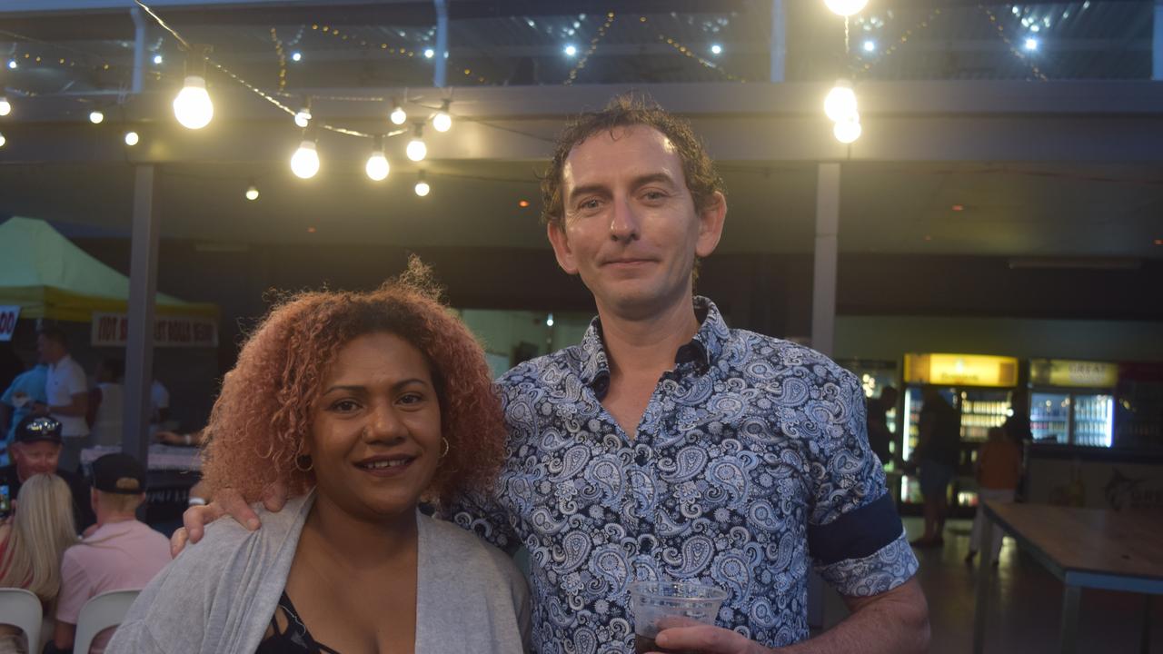 Adelyne Klaassen and Luke Ronis from Cannonvale celebrated New Year at the Whitsunday Sailing Club. Picture: Laura Thomas