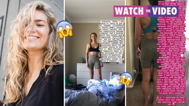 Woman discovers nude gym short trend show crotch sweat