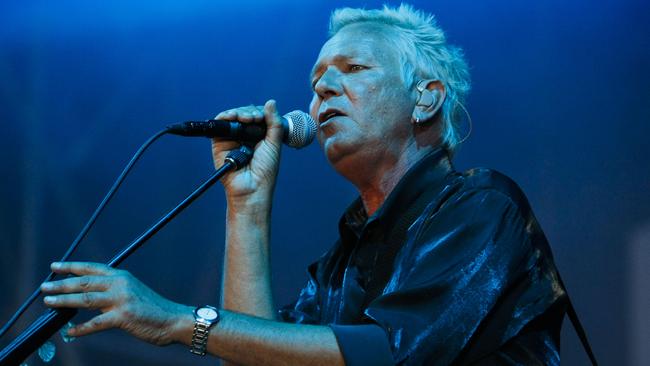Iva Davies on stage during Homebake in The Domain 2011. Picture: Mitch Cameron