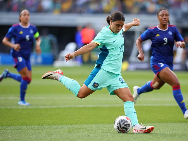 Sam Kerr is in the headlines for the wrong reasons. Picture: Getty Images