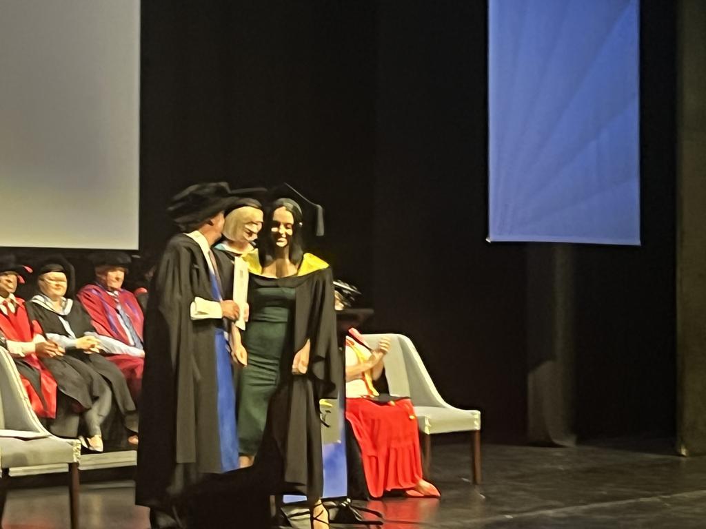 The University of the Sunshine Coast graduation ceremony at Maryborough's Brogla Theatre.