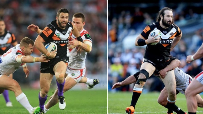 Tigers top guns: James Tedesco and Aaron Woods.