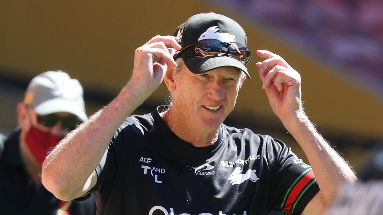 South Sydney Rabbitohs at Suncorp Stadium - Wayne Bennett at the Bunnies Captains Run. Pic Annette Dew