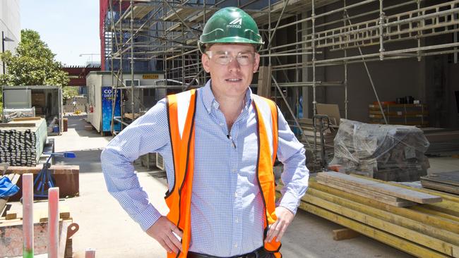 Project director Kenneth Wagner at the Oaks Hotel, the site of the former Gladstone Hotel. Picture: Nev Madsen. Thursday, 24th Oct, 2019.