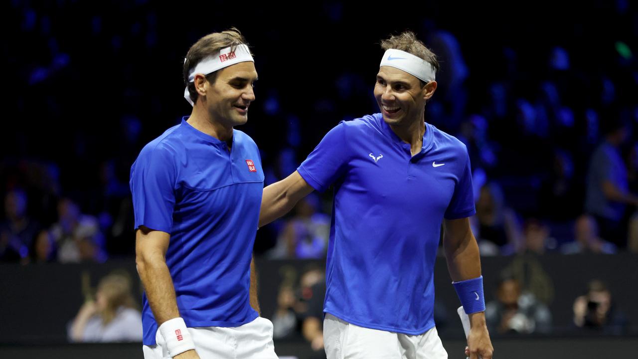 Federer melted hearts with his letter to Nadal. (Photo by Clive Brunskill/Getty Images for Laver Cup)