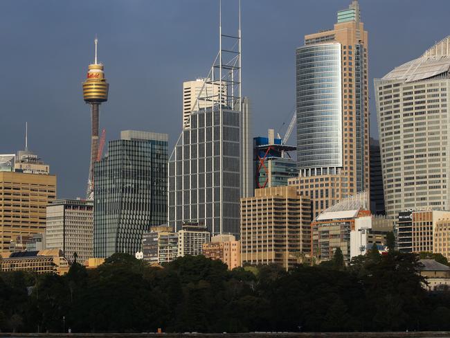 SYDNEY, AUSTRALIA - Newswire Photos - AUGUST 02 2023: A view of the Sydney CBD skyline in the early morning sun. Picture: NCA Newswire /Gaye Gerard