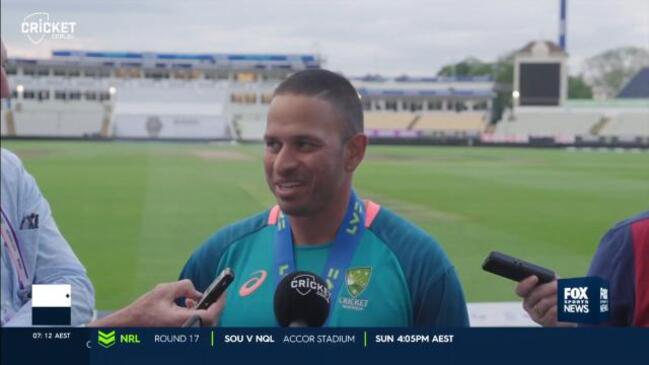 Khawaja won't hit back at Robinson