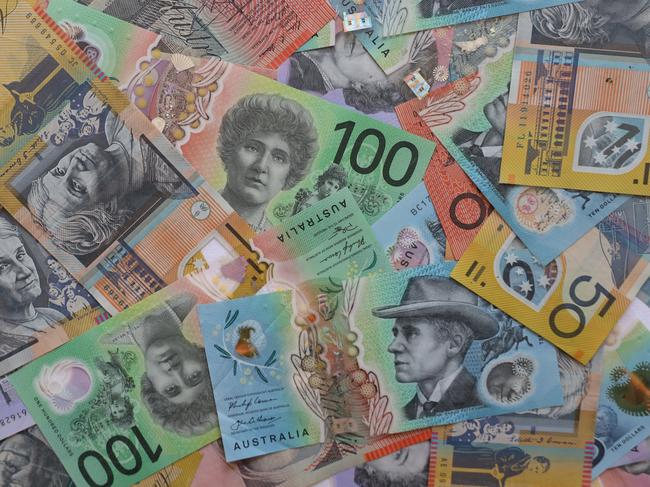 AUSTRALIA - NewsWire Photos - General view editorial generic stock photo of Australian cash money currency. Picture: NCA NewsWire / Nicholas Eagar