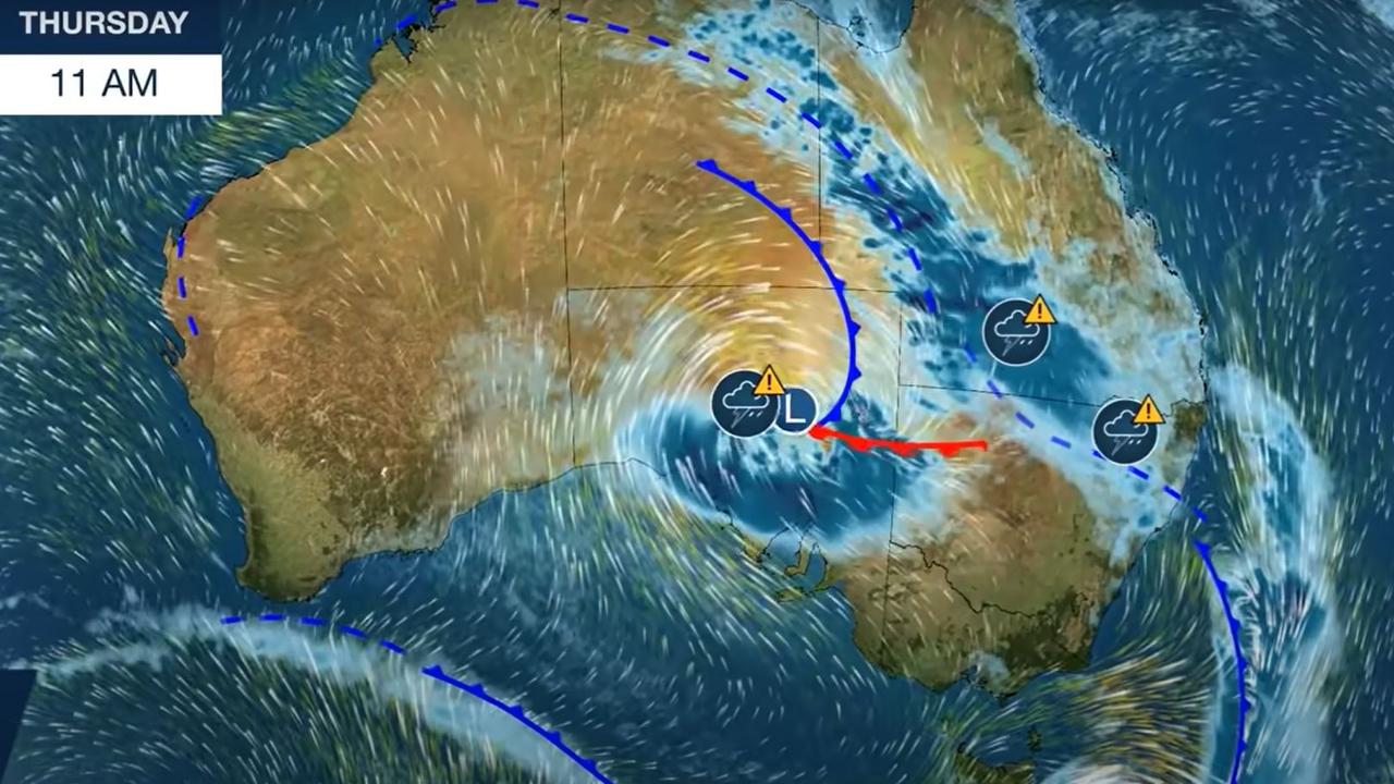 'Phenomenal rainfall’ is already occurring, said the BOM, and could get worse. Picture: BOM.